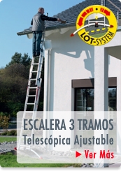 ESCALERAS PROFESIONALES TIJERA TELESCOPICA LOT SYSTEM - HAILO CHILE
